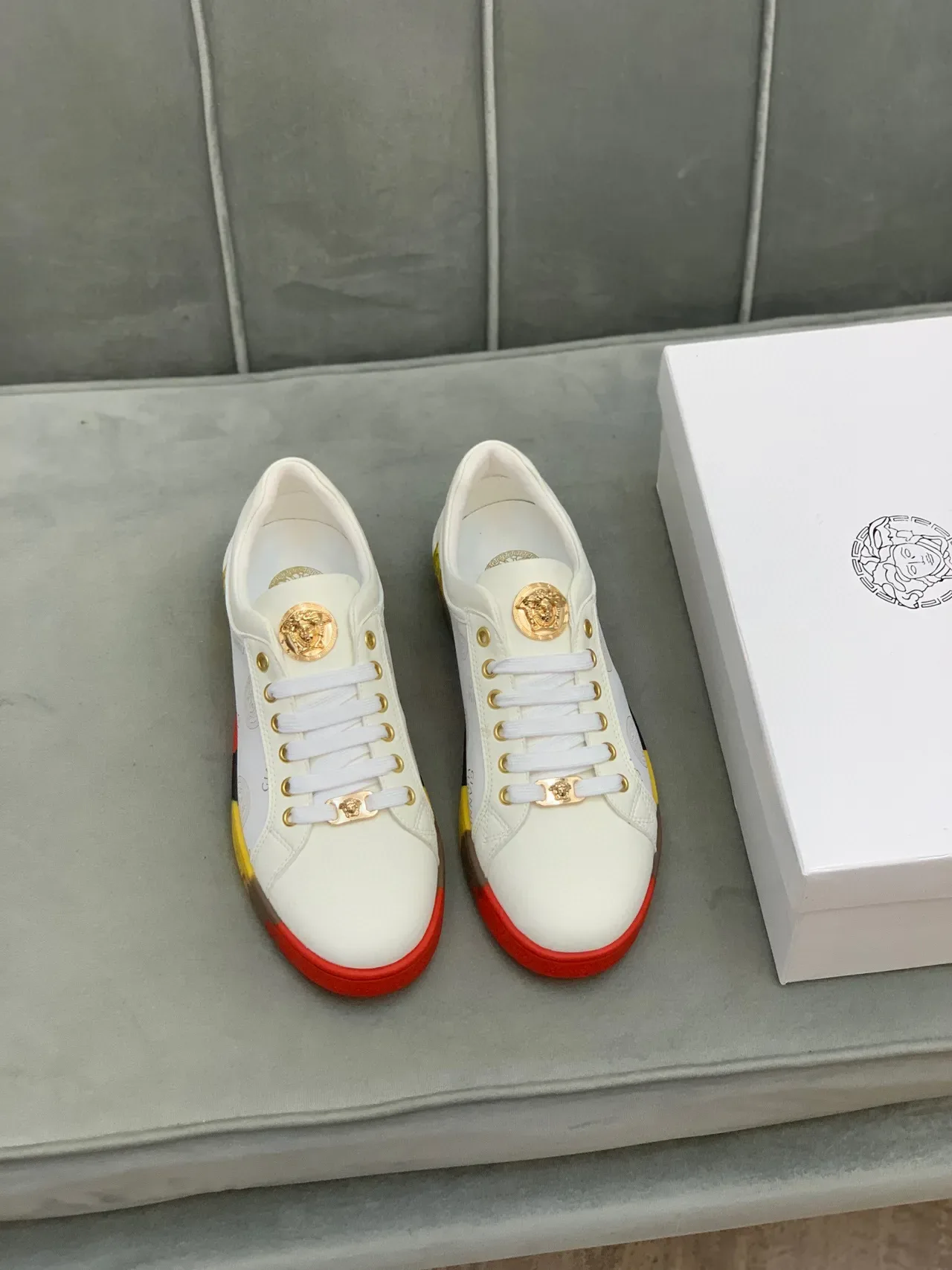 Versace Chain Reaction Medusa Monogram Lifestyle Sneakers 9