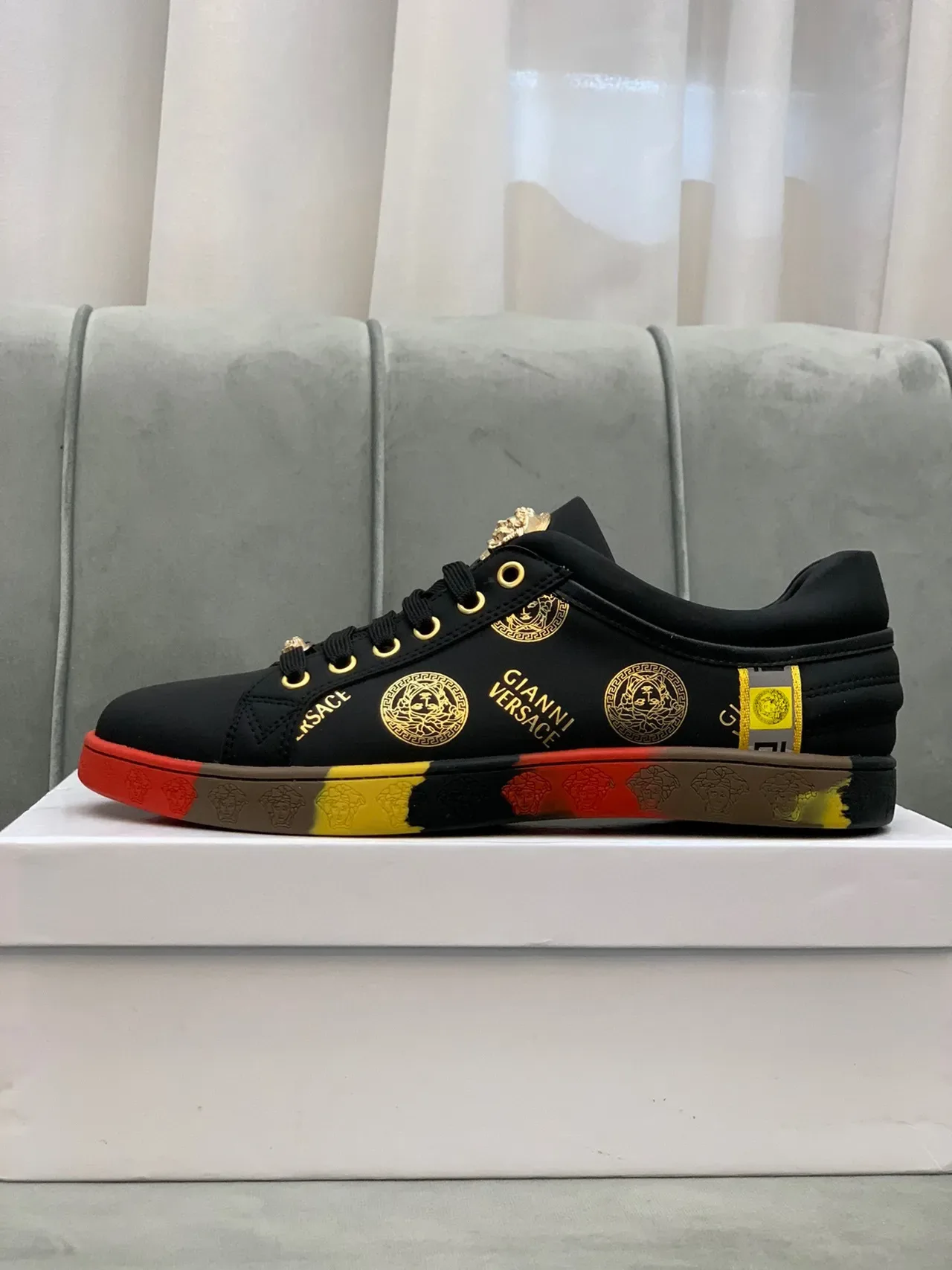 Versace Chain Reaction Medusa Monogram Lifestyle Sneakers 13