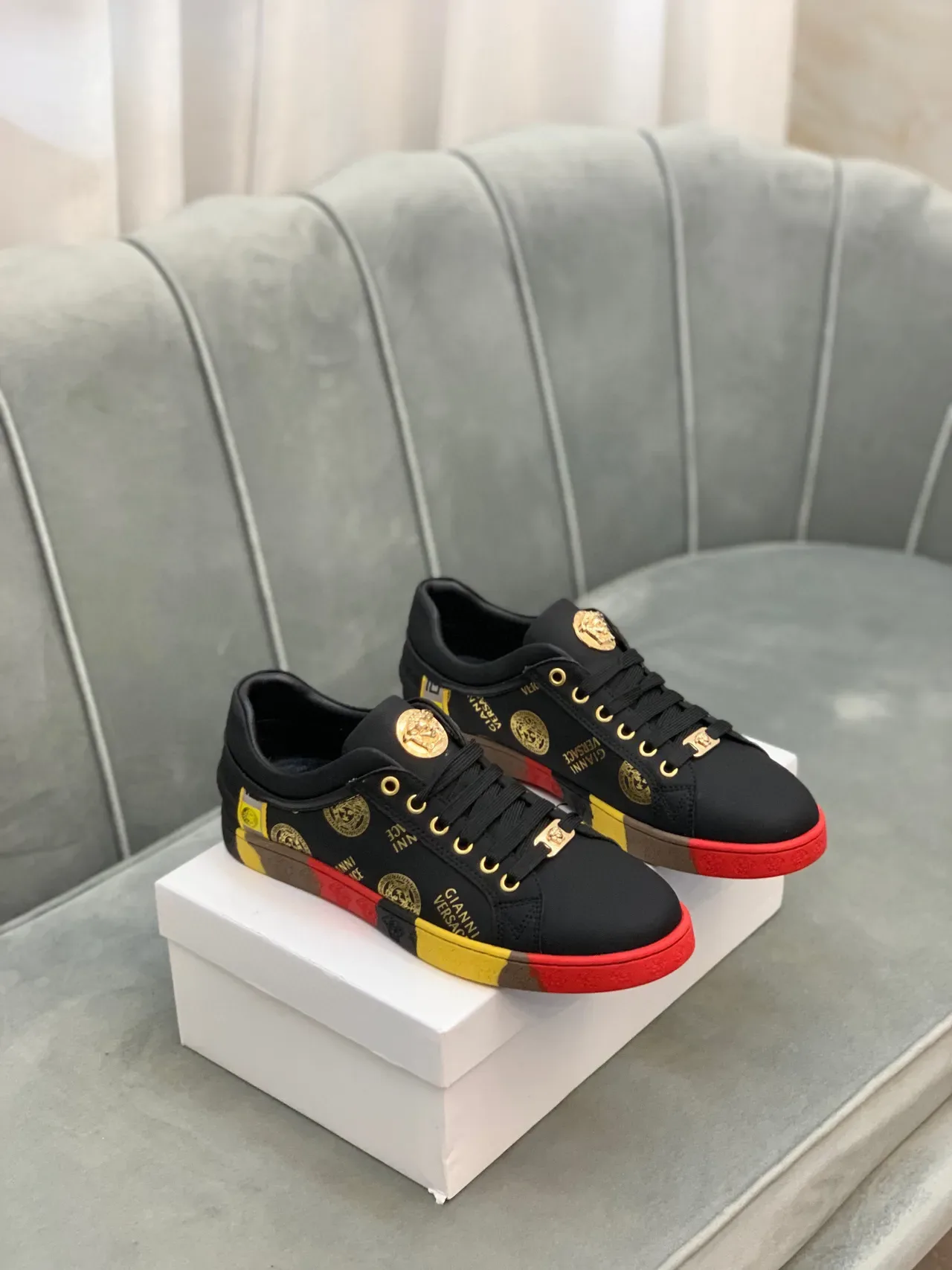 Versace Chain Reaction Medusa Monogram Lifestyle Sneakers 14
