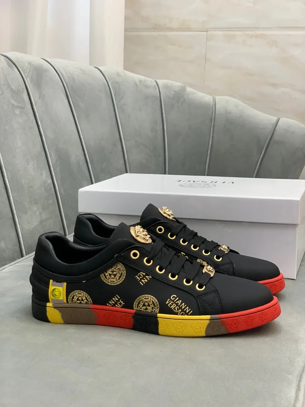 Versace Chain Reaction Medusa Monogram Lifestyle Sneakers 15