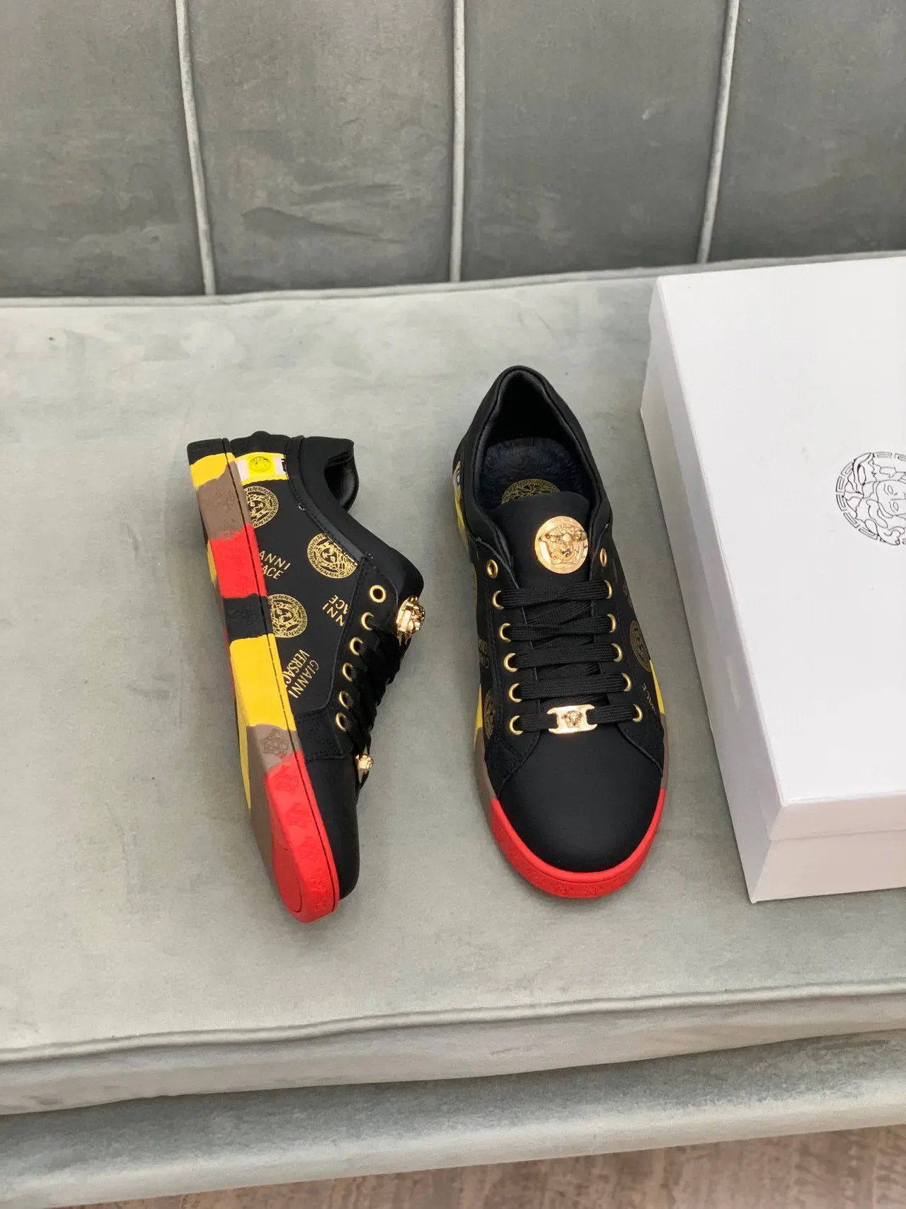 Versace Chain Reaction Medusa Monogram Lifestyle Sneakers 16