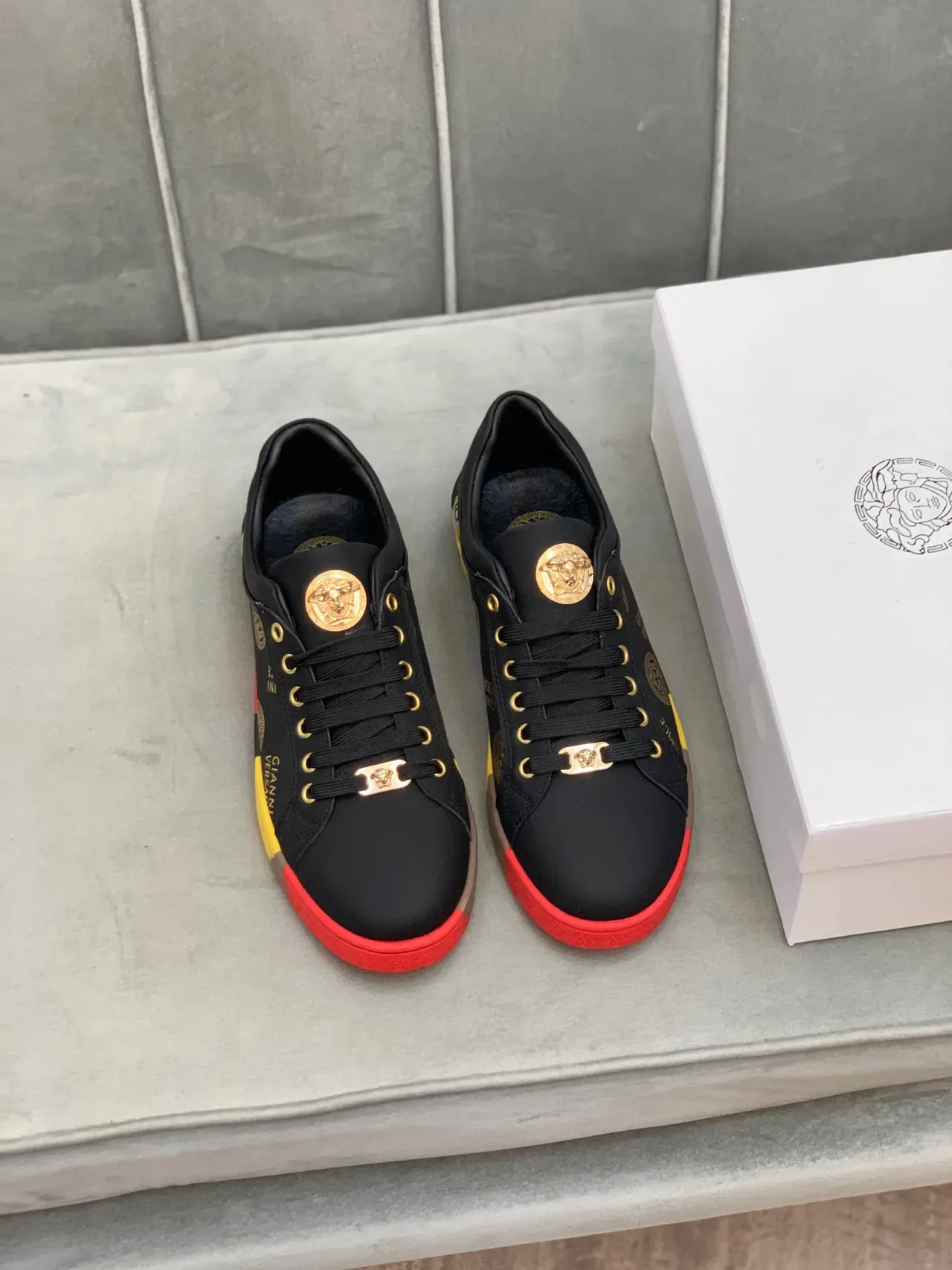 Versace Chain Reaction Medusa Monogram Lifestyle Sneakers 17
