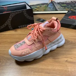 Versace Chain Reaction Peach Pink Lifestyle Sneakers
