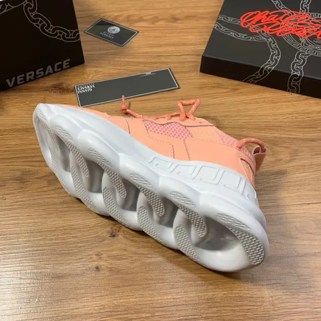 Versace Chain Reaction Peach Pink Lifestyle Sneakers 3