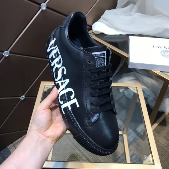 Versace Greca Odissea Black Leather Lifestyle Sneakers 2