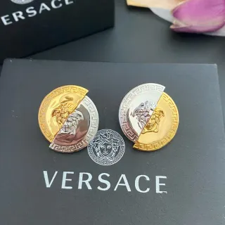 Versace Greca Odissea सोना ও রূপো মেদুসা ব্রোচ