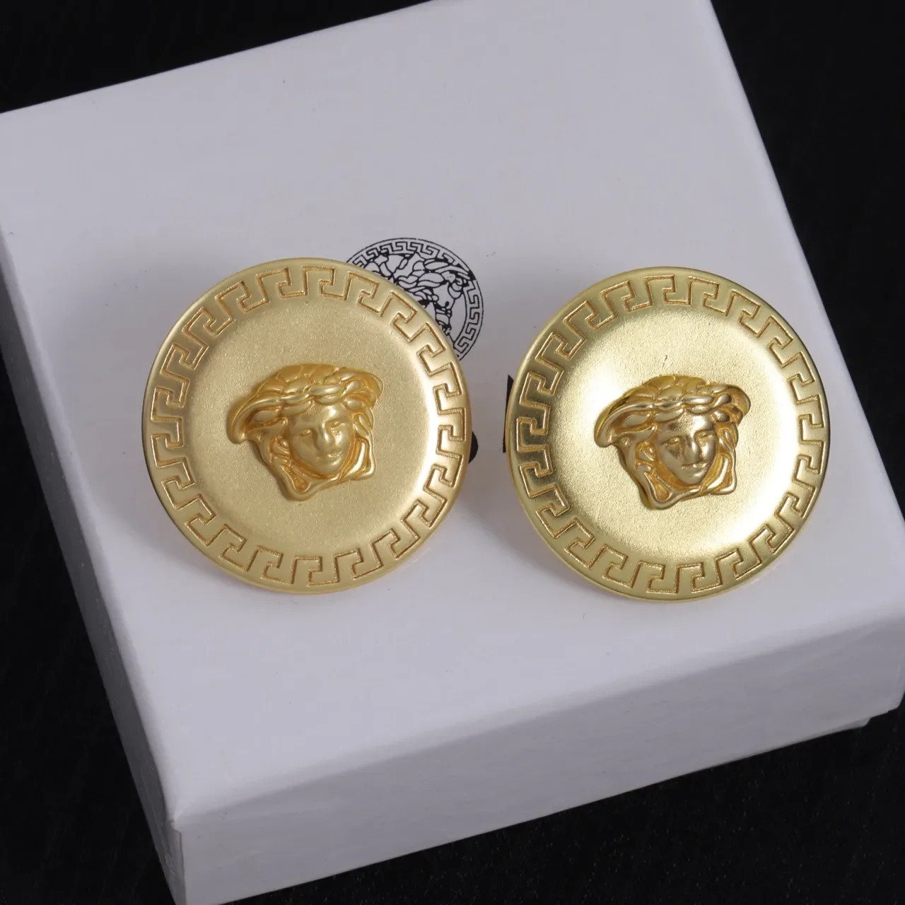 Versace Greca Odissea Boucles d'oreilles Médusa doré 4