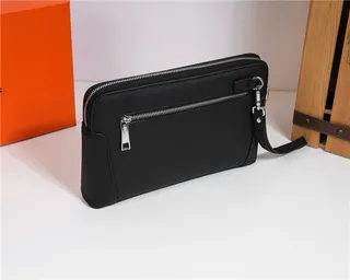 Versace La Medusa Black Pebbled Leather Wristlet 8
