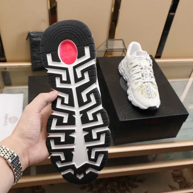Versace Multicolor Greca Key Motif Sculpted Chunky Sole Lifestyle Sneakers 18