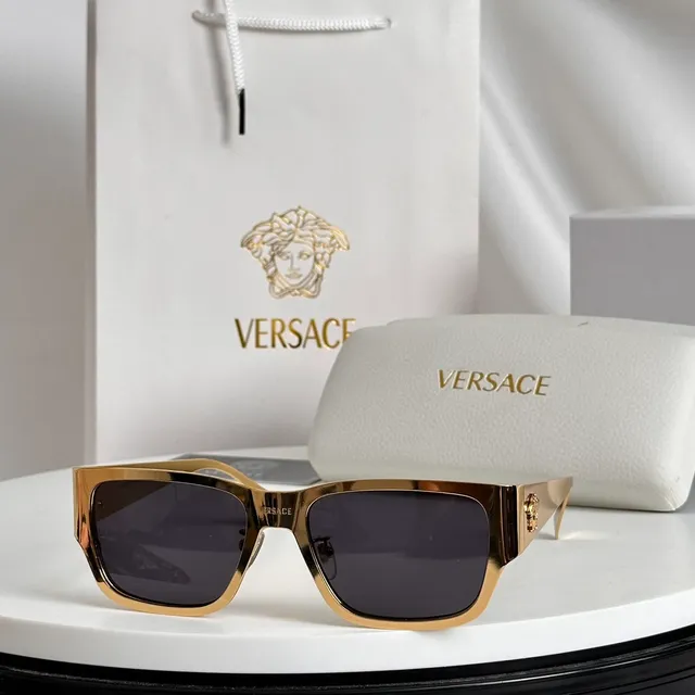 Versace Odissea Tortoiseshell Rectangular Sunglasses 5