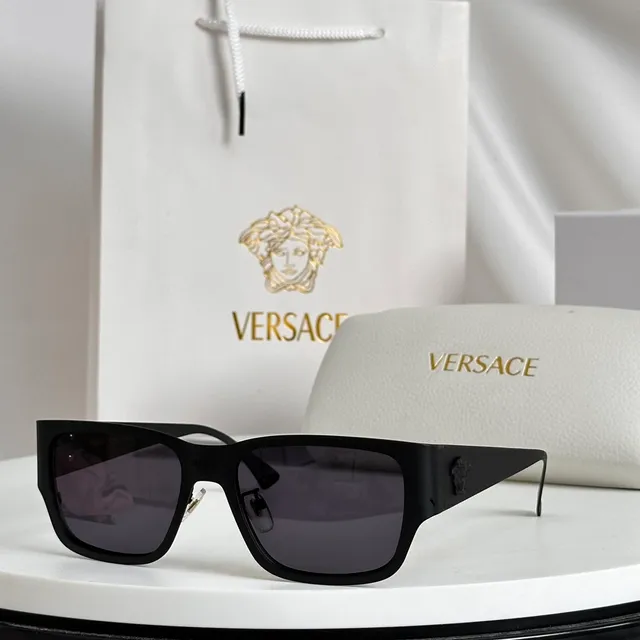 Versace Odissea Tortoiseshell Rectangular Sunglasses 8