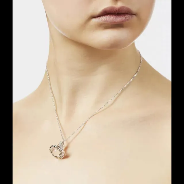 Vivienne Westwood pendentif orb classique Silver-Tone collier 2