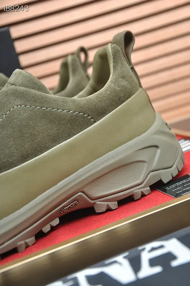 Zegna Daim Olive Sans Lacets Slip-On 2