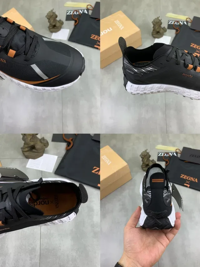 Zegna x Norda Black and Copper Lifestyle Sneakers 2