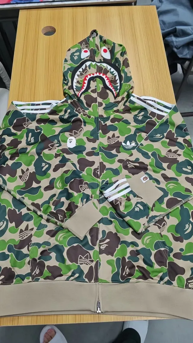 A Bathing Ape ABC Camo Shark Hoodie Jacket 2