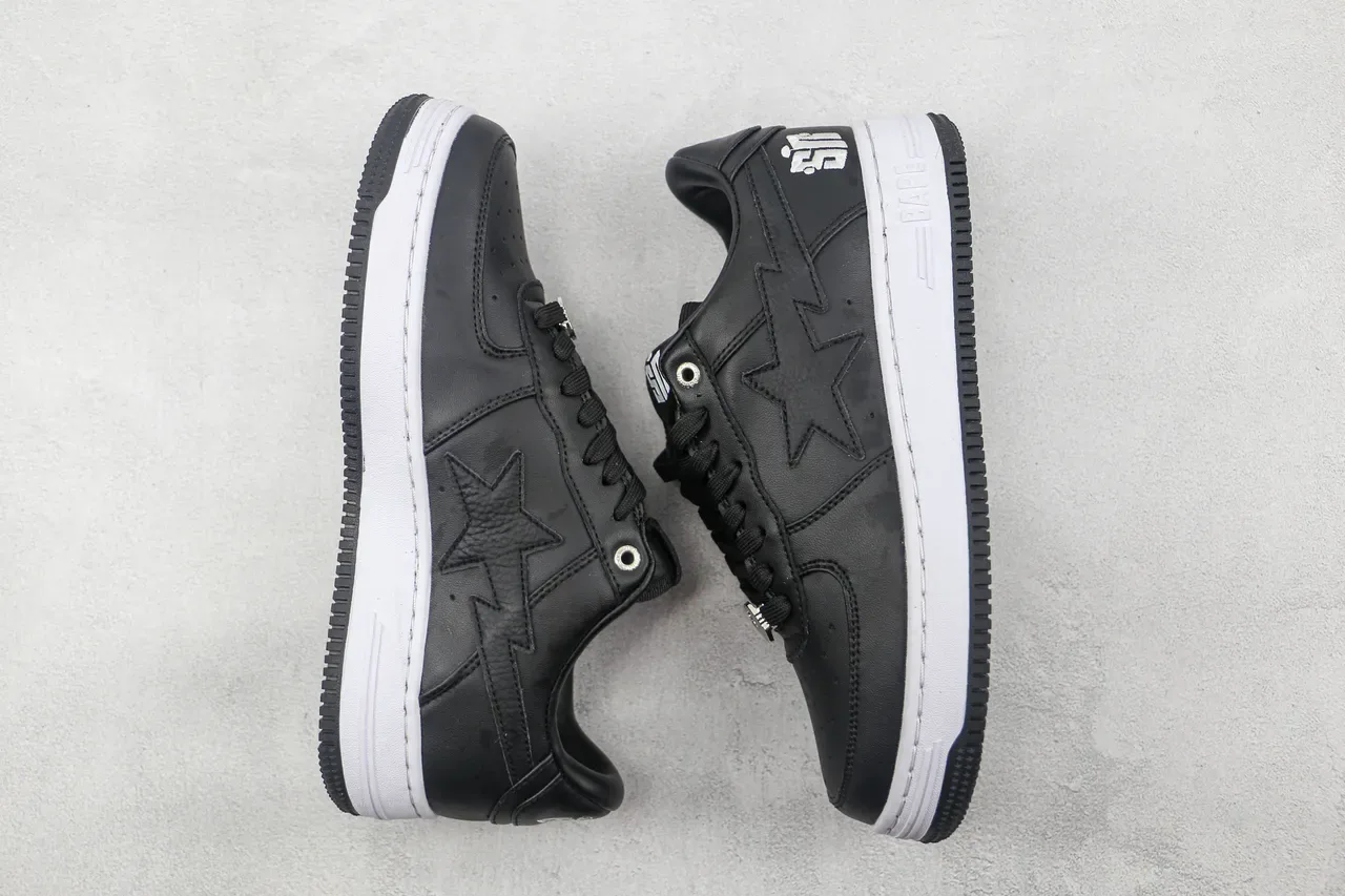 A Bathing Ape BAPE STA Black and White Lifestyle Sneakers 2