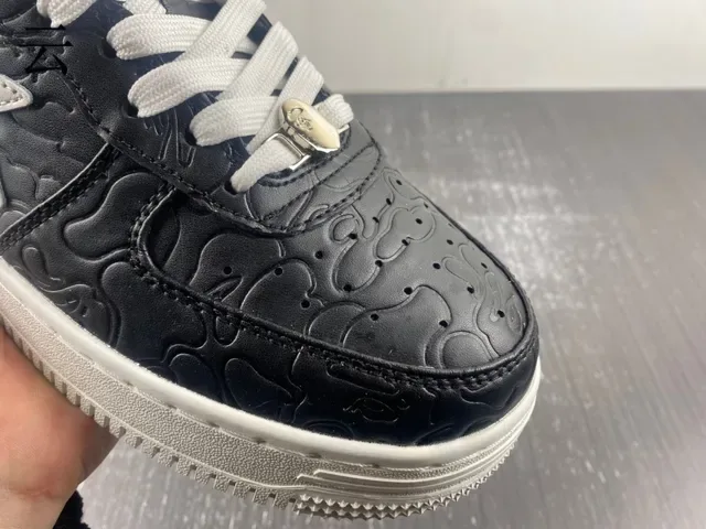 A Bathing Ape BAPE STA Logo Étoile Chaussures Lifestyle Noir et Gris 15
