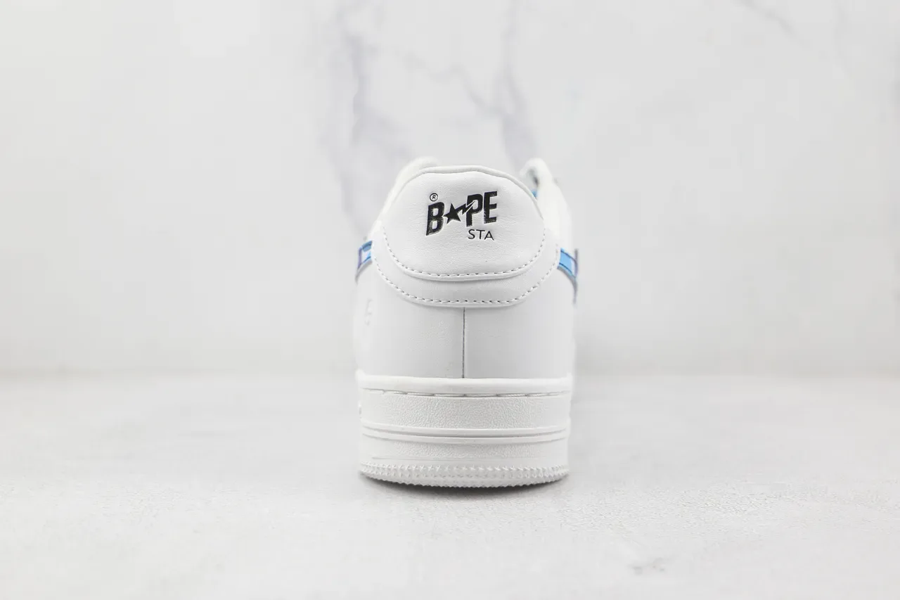 A Bathing Ape BAPE STA Branco Azul Roxo ABC Camo Tubarão Tênis lifestyle 9