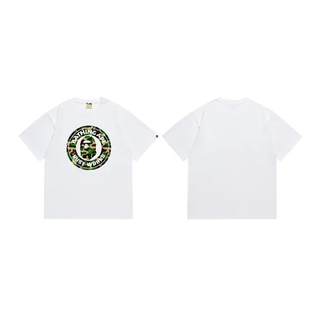 A Bathing Ape Black Pink Graphic-Print Crew-Neck T-Shirt 4