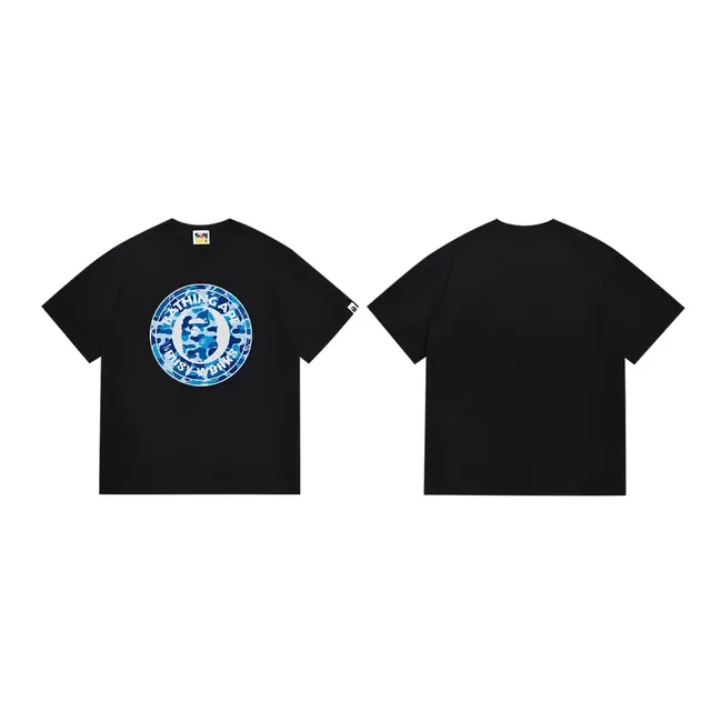 A Bathing Ape Black Pink Graphic-Print Crew-Neck T-Shirt 9