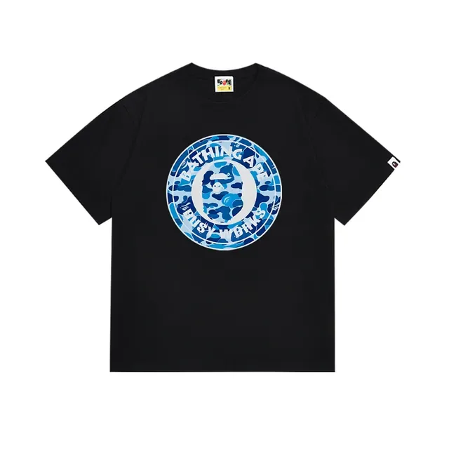 A Bathing Ape Black Pink Graphic-Print Crew-Neck T-Shirt 11