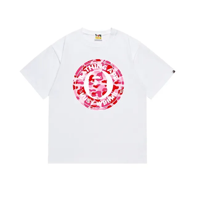 A Bathing Ape Black Pink Graphic-Print Crew-Neck T-Shirt 15