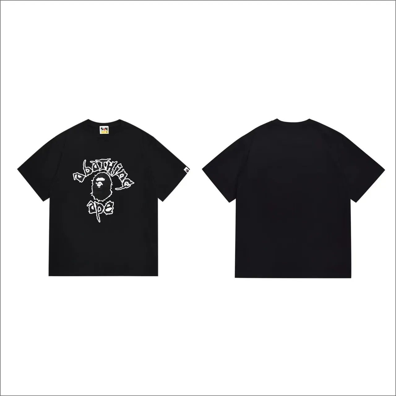 A Bathing Ape Graphic Print Black T-Shirt 4