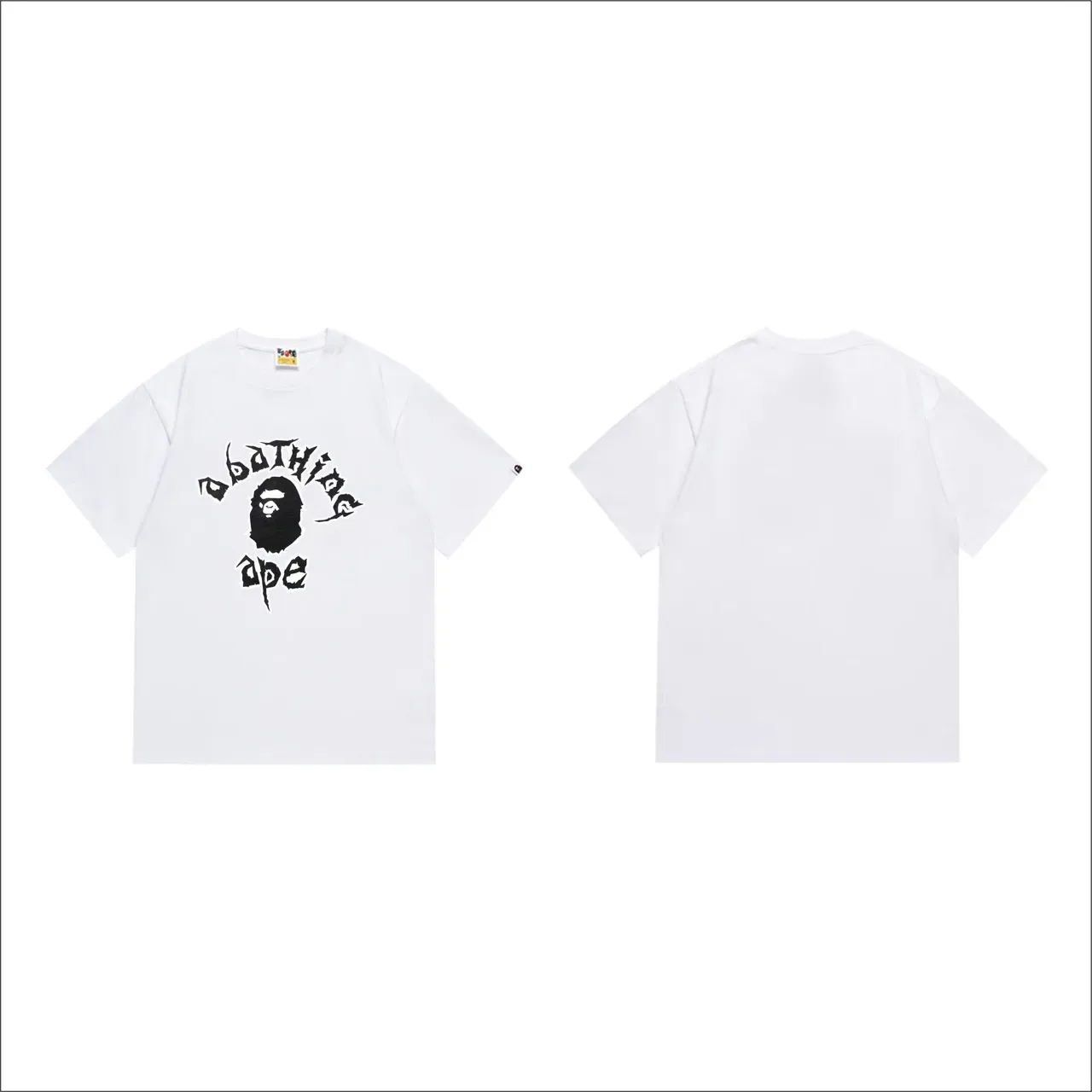 A Bathing Ape Graphic Print Black T-Shirt 7