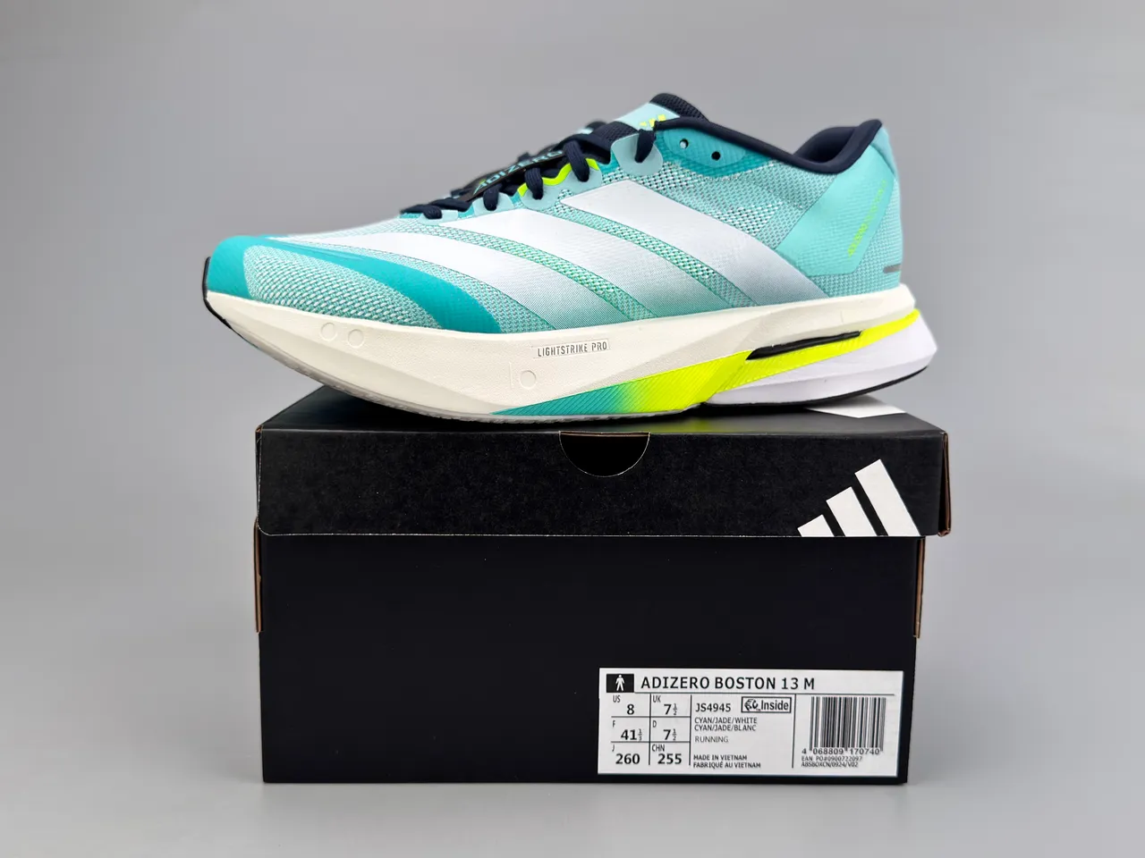 Adidas Adizero Adios Pro 3 Teal White Neon Yellow Running Shoes 2