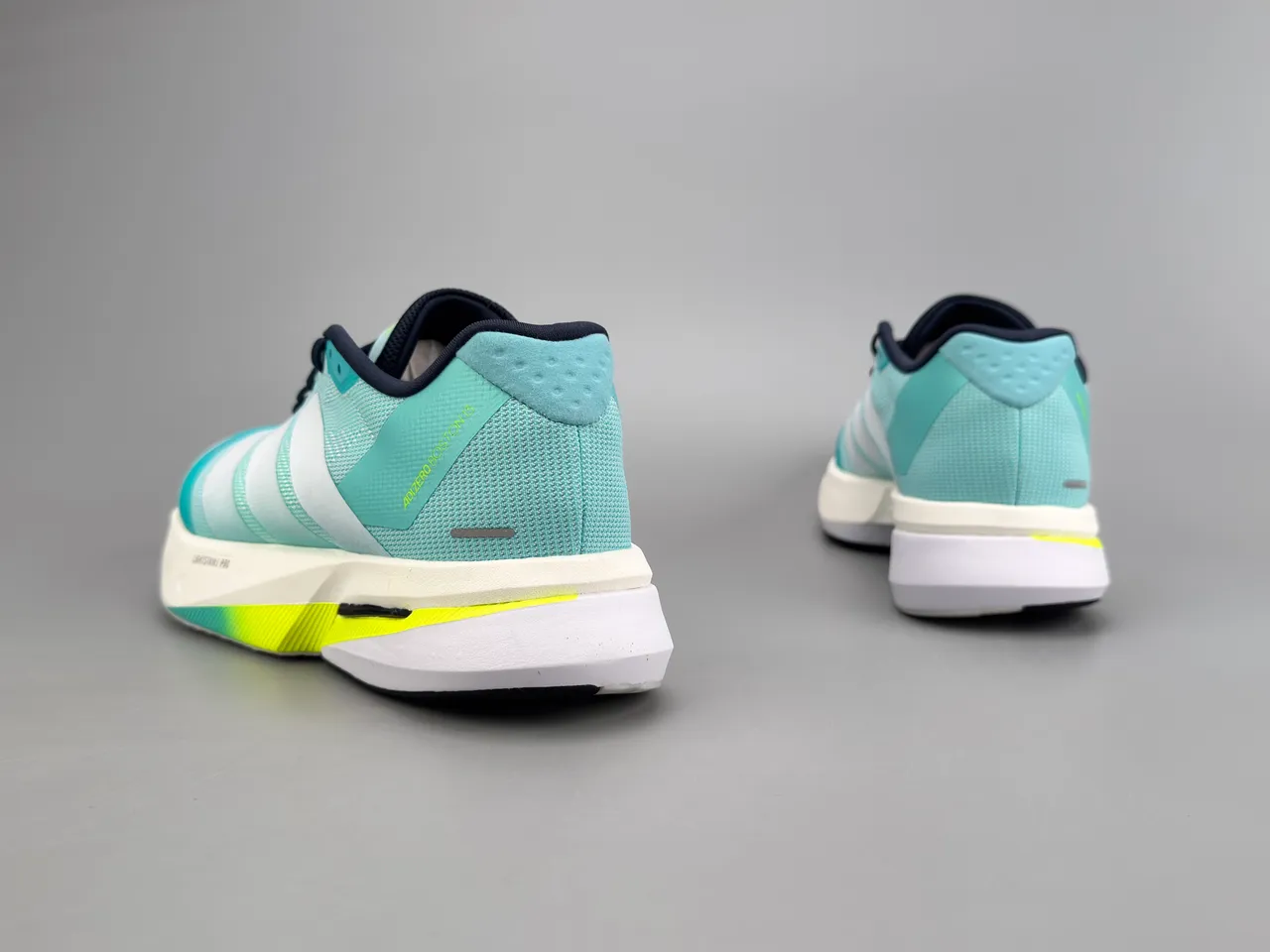 Adidas Adizero Adios Pro 3 Teal White Neon Yellow Running Shoes 4