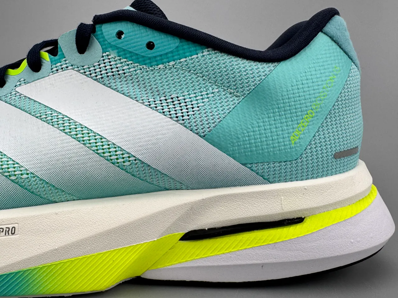 Adidas Adizero Adios Pro 3 Teal White Neon Yellow Running Shoes 5