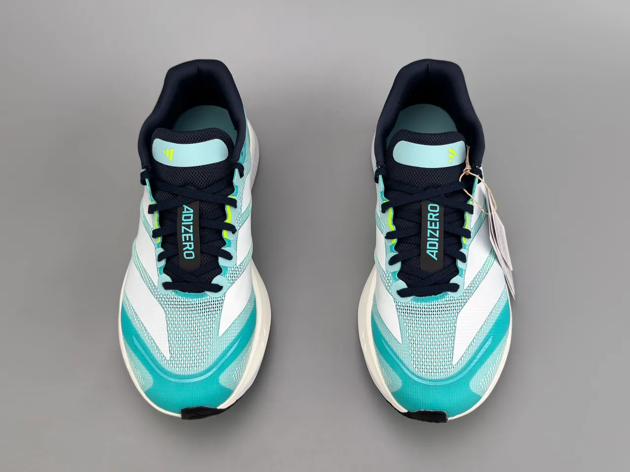 Adidas Adizero Adios Pro 3 Teal White Neon Yellow Running Shoes 7