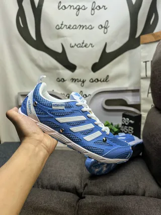 Adidas adizero Blue White Lifestyle Sneakers 5