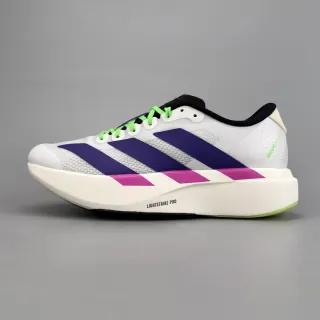 Adidas Adizero Evo Lightstrike Pro सफेद बैंगनी मैजेंटा दौड़ जूते
