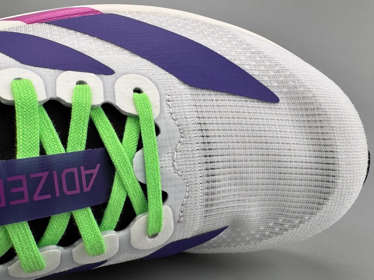 Adidas Adizero Evo Lightstrike Pro Branco Roxo Magenta Tênis de corrida 2