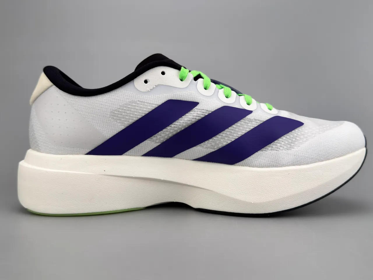 Adidas Adizero Evo Lightstrike Pro Branco Roxo Magenta Tênis de corrida 10