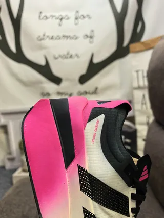 Adidas Adizero Lightstrike Pro White Black Pink zapatillas para correr 3