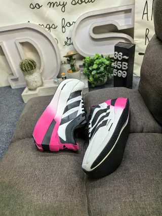Adidas Adizero Lightstrike Pro White Black Pink zapatillas para correr 6