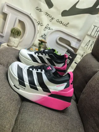 Adidas Adizero Lightstrike Pro White Black Pink zapatillas para correr 7