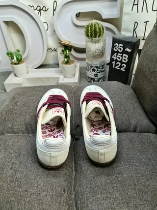 Adidas Beige Burgundy Low-Top Cupsole Lifestyle Sneakers 8