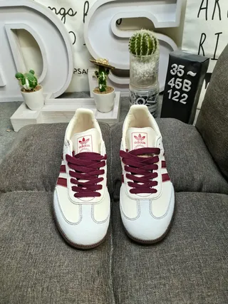 Adidas Beige Burgundy Low-Top Cupsole Lifestyle Sneakers 10