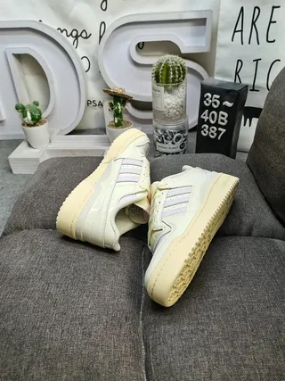 Adidas Beige Pink Low-Top Padded Collar Lifestyle Sneakers 6