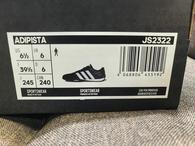 Adidas Black and White Three-Stripe Lifestyle Sneakers 2