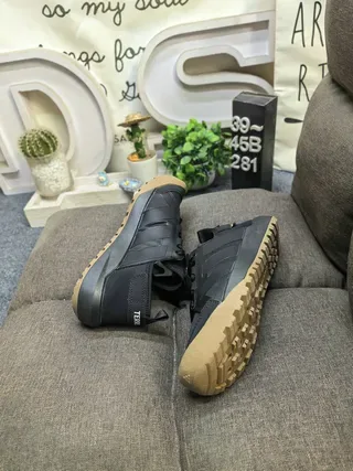 Adidas Black Brown Low-Top Textile Upper Lifestyle Sneakers 6