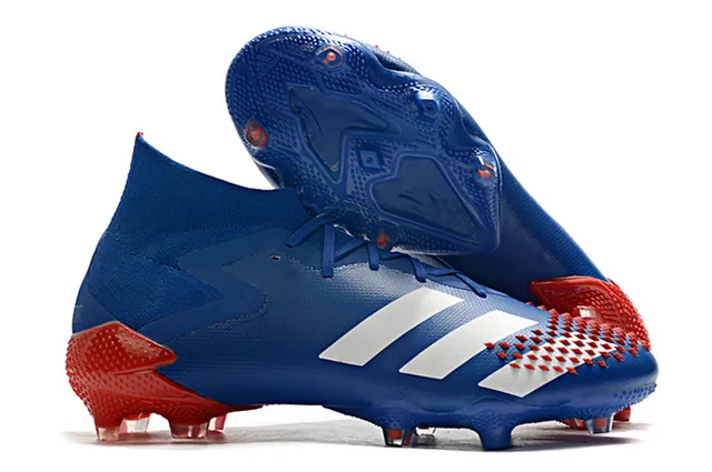 Adidas Noir Vert Haut-Coupé Col Chaussant Asymétrique Couverture de Lacets Sol Ferme Chaussures de Football 3