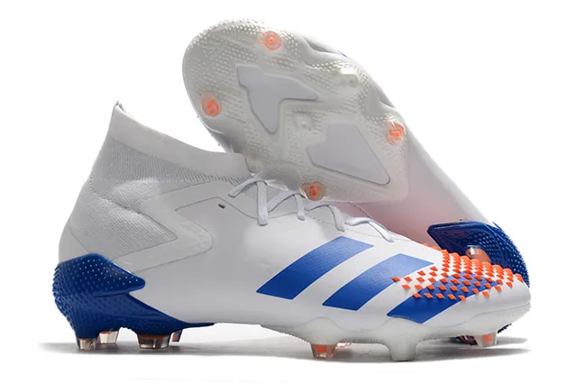 Adidas Noir Vert Haut-Coupé Col Chaussant Asymétrique Couverture de Lacets Sol Ferme Chaussures de Football 4