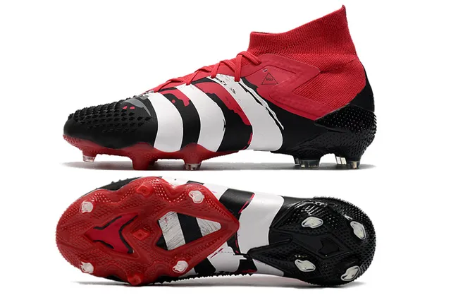 Adidas Noir Vert Haut-Coupé Col Chaussant Asymétrique Couverture de Lacets Sol Ferme Chaussures de Football 17