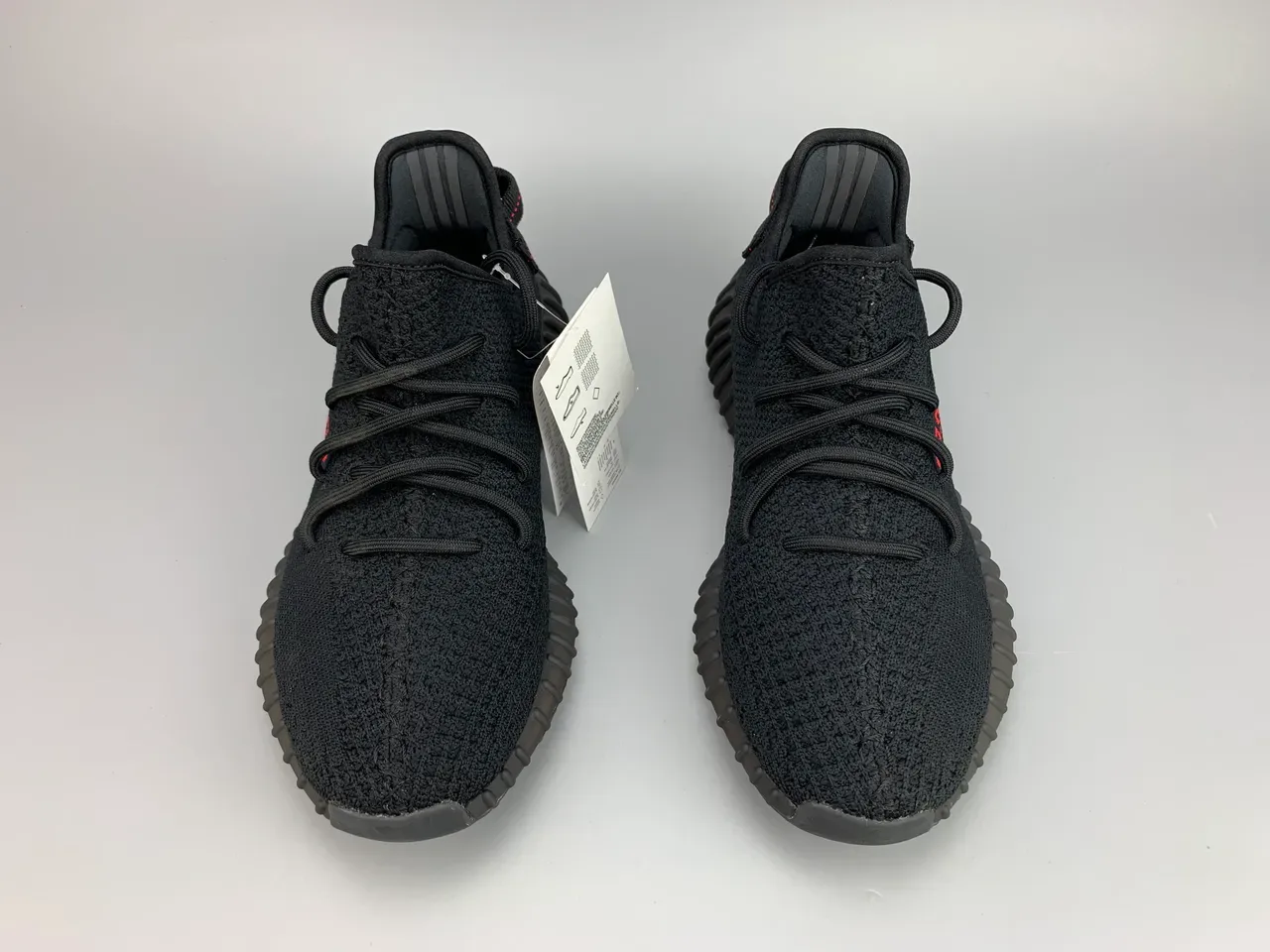Adidas Black Red Knit Upper Ribbed Translucent Sole Lifestyle Sneakers 11