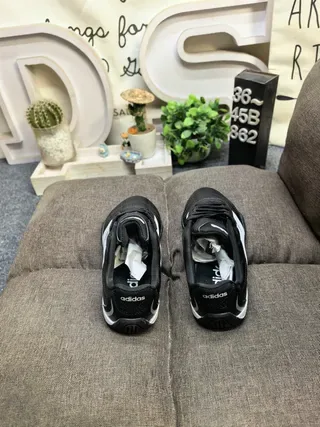 Adidas Black White Low-Top Quilted Toe Sneakers 8