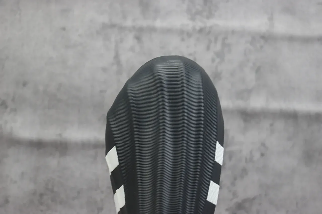 Adidas Black White Slip-On Molded Sole Sneakers 6